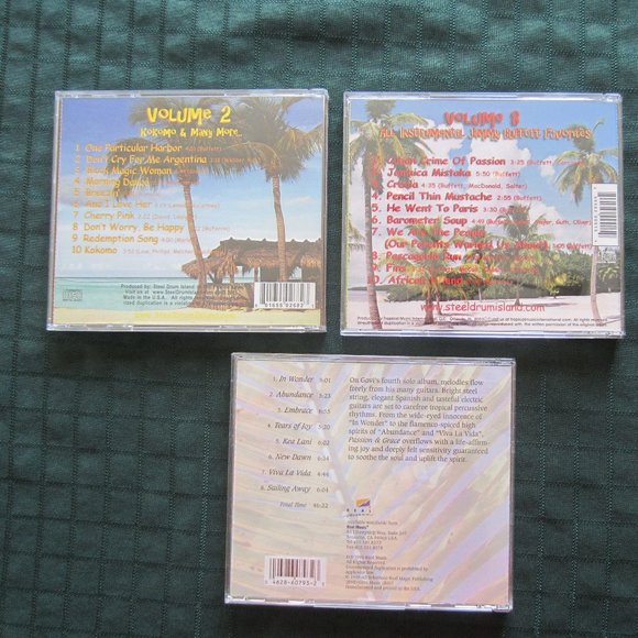 Lot 3 CD's - Steel Drum Island Vol. 3 and Vol. 8 + Govi Passion and Grace - Picture 2 of 2